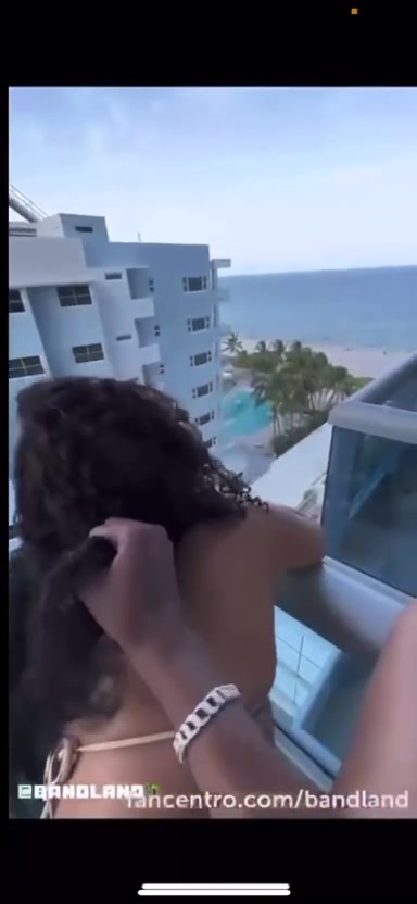 Murda B Gets Fucked And Creampie On The Hotel Balcony