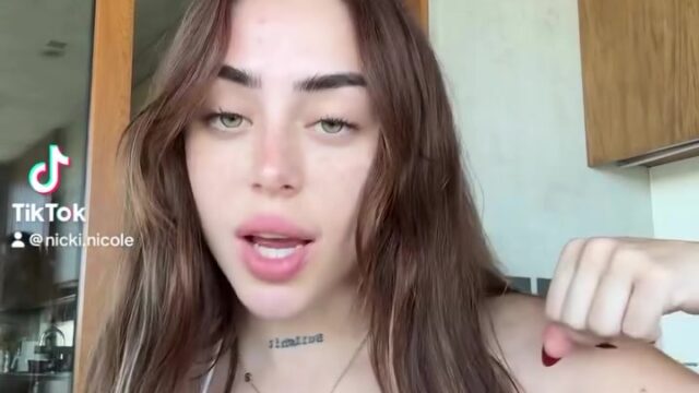 Nicki Nicole Beautiful Angel Shows Off Her Big Breasts